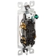 thumbnail image 2 of Interruptor Leviton 5603-2 W 15 A 120/277 V Decora Rocker de 3 vías x10, 2 of 4