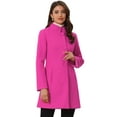 thumbnail image 1 of Abrigo de Invierno Elegante Allegra K Largo de Un Solo Pecho con Cuello Alto RoCaliente XS, 1 of 6