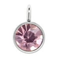 thumbnail image 1 of Birthstone Rhinestone Crystal Stainless Steel Silver Jewelry Making Party Favors DIY Accessories Decorations Pendants for Birthday light purple, 1 of 6