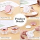 thumbnail image 3 of Paquete de 12 frascos de plástico para crema de 10g, recipiente para cosméticos, bote de muestra rellenable, viales de maquillaje transparentes con forma de diamante, botellas con tapas rosa, 3 of 5