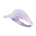 thumbnail image 2 of Sombrero de verano para el sol de nailon elegante para hombres y mujeres, sombrero con visera, sombrero de protección solar para Púrpura claro, 2 of 9