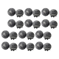 HONMEET Lifelike Foam Blueberries, Realistic Fake Fruit Decor, Black Imitation Berries for Home 24Pcs