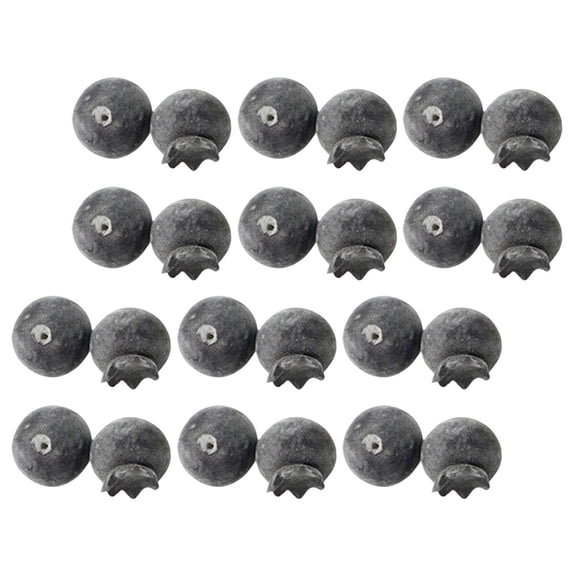 HONMEET Lifelike Foam Blueberries, Realistic Fake Fruit Decor, Black Imitation Berries for Home 24Pcs
