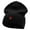 Black, variant on Mini Rose Logo Embroidered Short Beanie - Royal OSFM