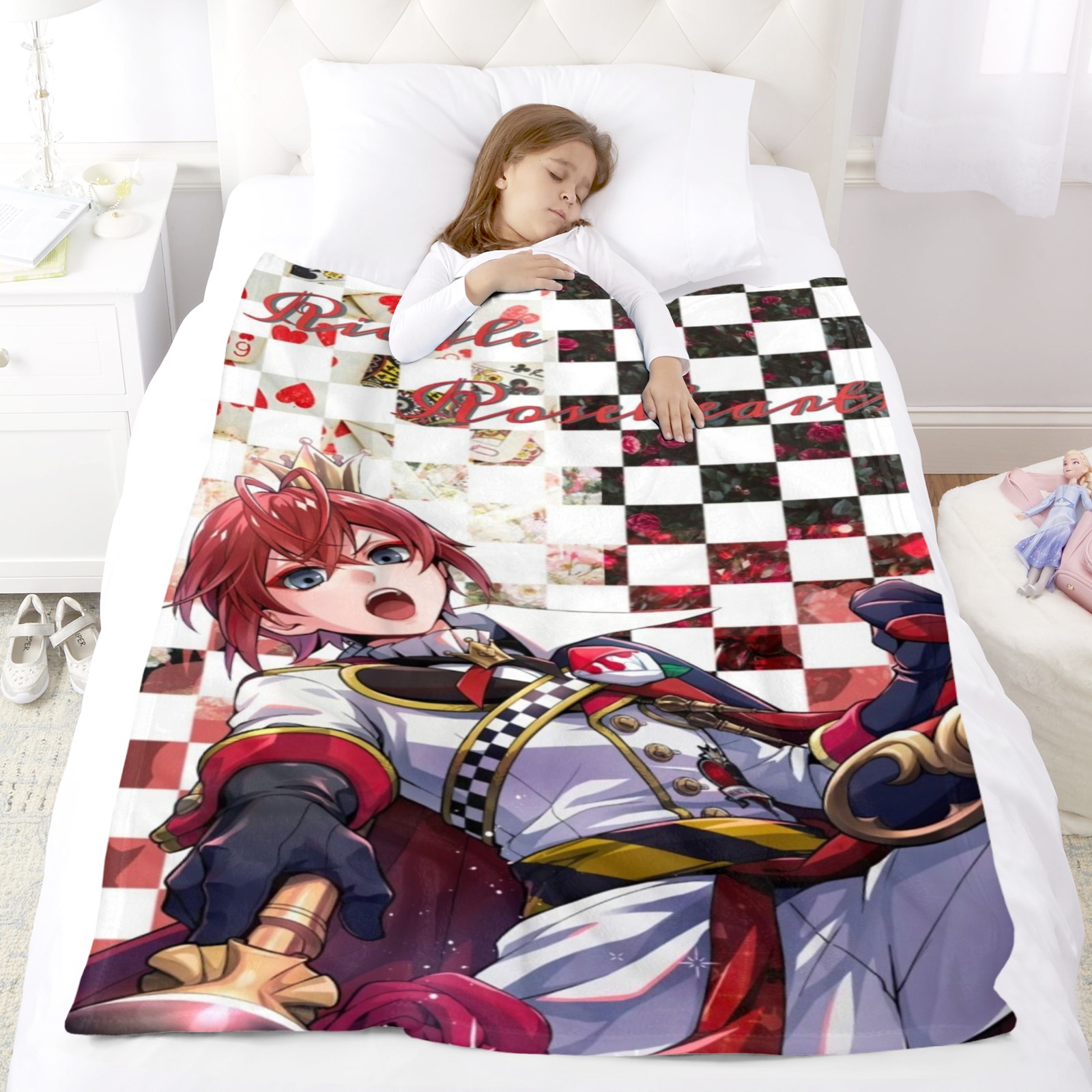 Twisted Wonderland Throw Blanket Gifts for Fans Lover Girls Boys Women Present Hoodie Him Bed 30"x40"