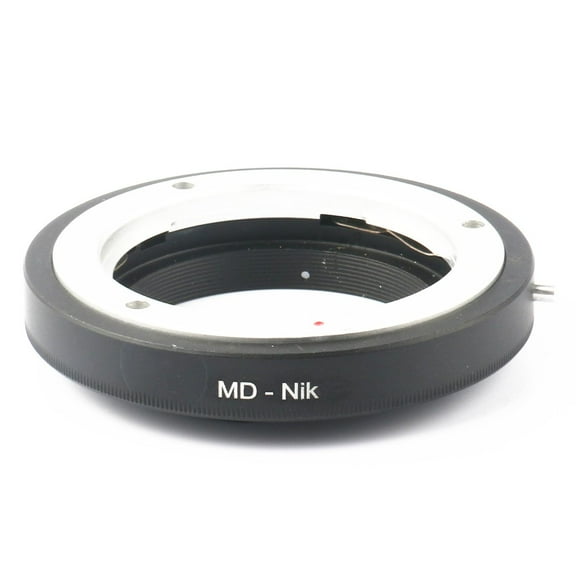 Macro Focus Lens Adapter A/M Mode, Aluminium Camera Repair Accessory for Minolta MD/MC to Nikon F AI