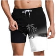 thumbnail image 3 of DIOAZUD Men's Swim Trunks with Mesh Liner Quick Dry 9 Inch Beach Shorts Summer Lightweight Loose Bathing Suits with Pockets for Beachwear, 3 of 9