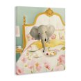 thumbnail image 2 of Breakfast in Bed Elephant Canvas Wall Art, design by Leah Straatsma, 2 of 8
