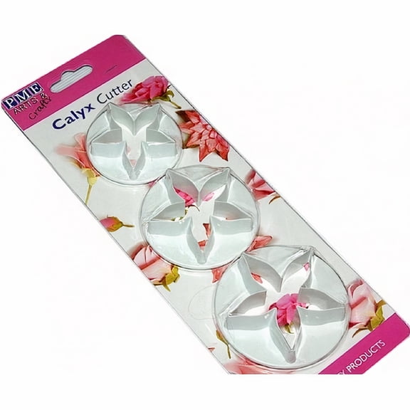 PME 3-Piece Flower Calyx Icing Cutter Set