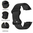 thumbnail image 1 of 3PCS Bandas Deportivas Compatible con Fitbit Charge 5 Accesorio Smartwatch, Silicona Suave Correa de Reloj Pulseras Pulsera de Reemplazo para Charge5 Mujeres Hombres, Negro/Blanco/Azul Marino, Pequeño, 1 of 2