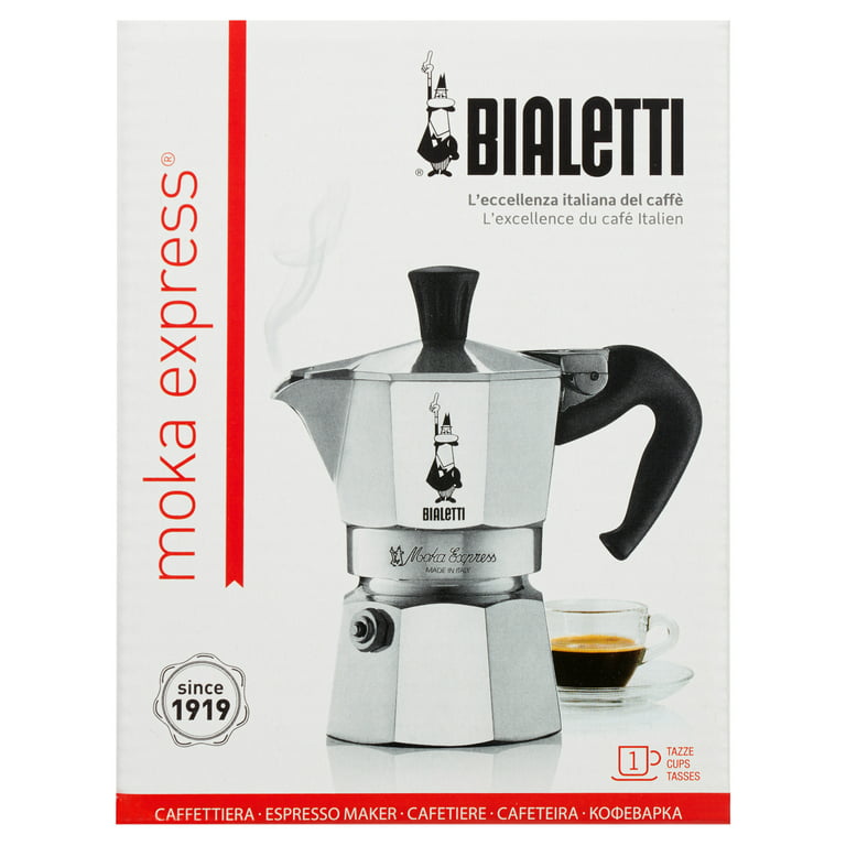 Bialetti 1-Cup Stovetop Espresso Coffee Maker Pot 