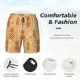 thumbnail image 4 of Kdxio Pineapples Print Men'S Swim Trunks With Compression Liner 7 Inch Inseam Quick Dry Swim Shorts, 4 of 7