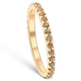 thumbnail image 2 of Pompeii 3/4Ct Genuine Citrine Eternity Ring Stackable Band 10k Yellow Gold (,), 2 of 6