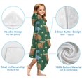 thumbnail image 7 of Green Highland Cow Dinosaur Pattern Hooded Bath Towel，60"x35" for Ages 3 To 12 Kids, Quick Dry Lightweight Soft Microfiber Hood Beach Towel Cover Up for Kids, 7 of 7