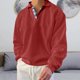 thumbnail image 1 of pstuiky Camisas de manga larga abrigadas para hombre, Sudadera informal de manga larga con cuello redondo y estampado gráfico para hombre Tops casuales para hombres xl, 1 of 6