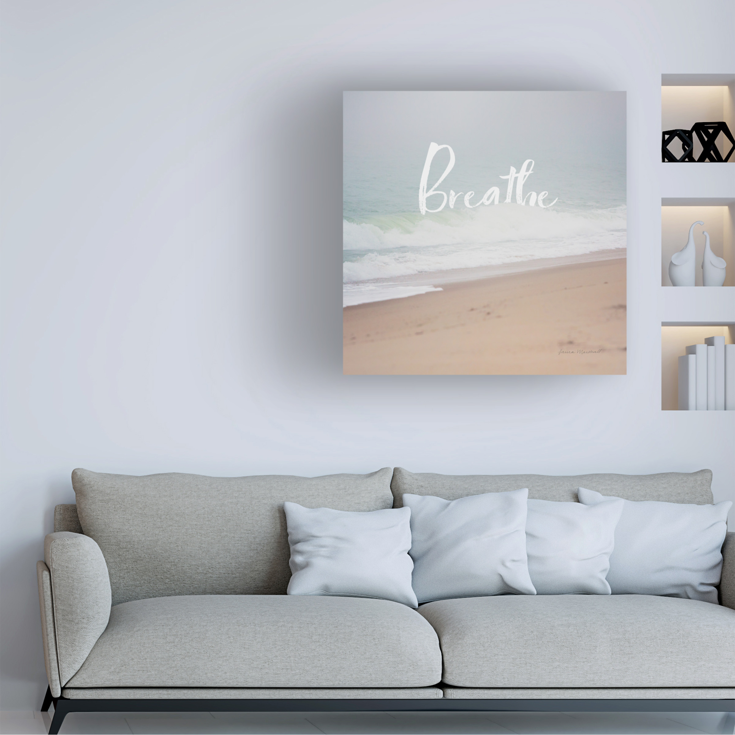 Trademark Fine Art 'Serene Sea I' Canvas Art by Laura Marshall