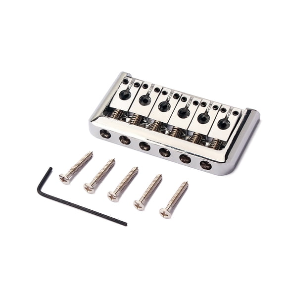 Greeniant Puente de guitarra, marco resistente de cola dura, junta de herramienta instalada, trémolo, sillín de Metal profesional, pieza de Accesorios para instrumentos musicales