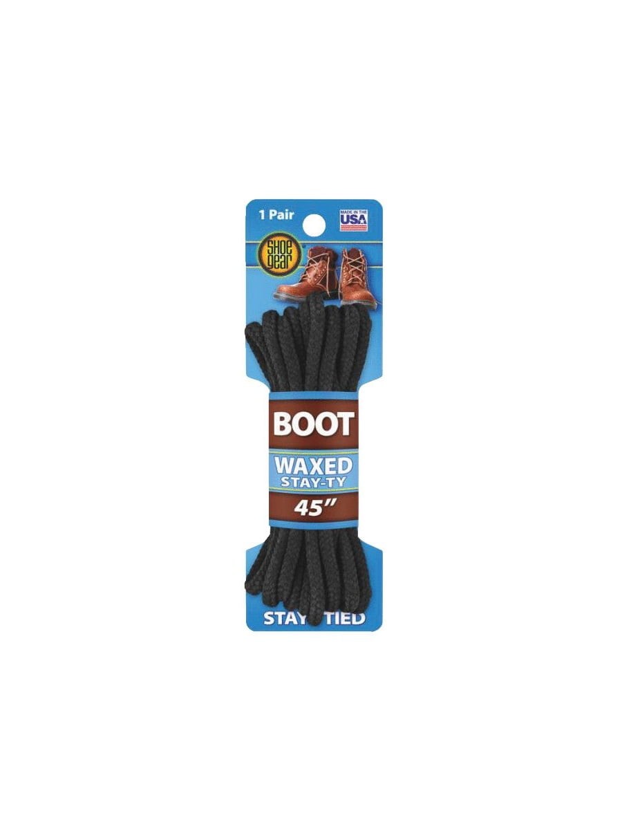 45 Wax Blk Boot Lace