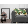 thumbnail image 3 of Ambesonne Monstera Throw Pillow Cover 2 Pack, Nature Scandinavian Boho, 18", Fern Green and Pale Coffee, 3 of 7