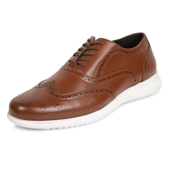 Unlisted by Kenneth Cole mens Nio Wing Lace Up Oxford, Cognac, 10.5 US