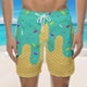 thumbnail image 1 of WILLBEST Shorts para Hombre. Shorts de Tabla para Hombre para Nadar En La Playa y Hacer Ejercicio. Diseño Elegante con Cordones y Estampado de Hielo Derretido para Cualquier Temporada. 2128, 1 of 5