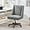 Grey, variant on Armless Office Chair with Wooden Legs, Modern Adjustable Home Office Desk Chair Sewing Chair Swivel Chair for Home Office Study Studio (Grey)