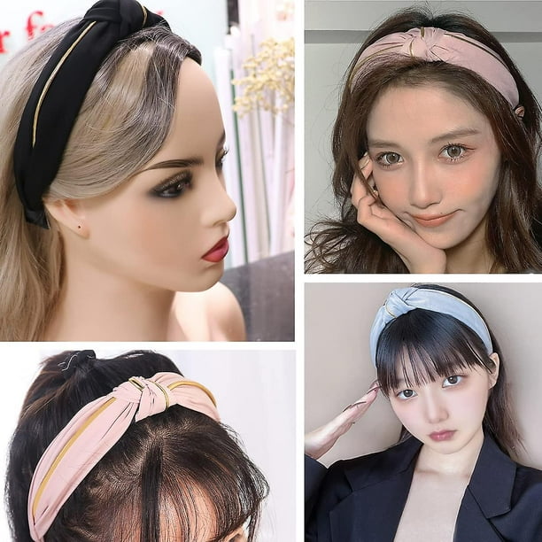 Felpa Pelo Mujer Diadema Trenzada De Satu00e9n Para Mujer Y - Main Image