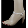 thumbnail image 2 of Banithani Traditional CZ Stone Ankle Bracelet Indian Wedding Foot Payal Jewellery, 2 of 4