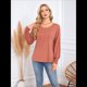 thumbnail image 4 of Camisas de Larga para Mujer, Blusas Plisadas Informales de Negocios con Puños Fruncidos. Color Naranja M, 4 of 10