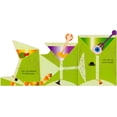 thumbnail image 2 of Pictura Spooky Martinis on Green Die Cut Z-Fold Halloween Card for Friend : Girlfriend, 2 of 2