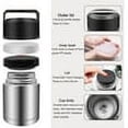 thumbnail image 7 of 28oz Soup Thermos, Stainless Steel Thermos for Hot Food, Wide Mouth Food Thermos Jar, Insulated Lunch Container Leak Proof Vacuum Thermal Flask (silver), 7 of 7