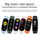 thumbnail image 4 of Xiaomi Mi Band 7 Edición estándar Pulsera inteligente 1.62 '' AMOLED BT 5.2 Con 120 modos de entrena Meterk Blanco negro, 4 of 7
