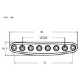 thumbnail image 2 of EIMELI Electric Guitar Parts Metal String Through Body Ferrules Bushing Plate for Guitar Replacement, 2 of 6