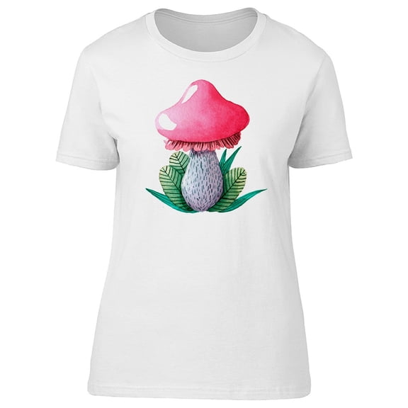 Edible Pink Mushroom Tee Women's -Image by Shutterstock
