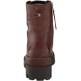 thumbnail image 3 of Sam Edelman Garret Dark Brown Leather Lace Up Moto Platform Combat Ankle Boot (10.5, Dark Brown), 3 of 8