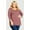Purple, variant on Avenue Women's Plus Size Wessex Essential Longline Tee Top