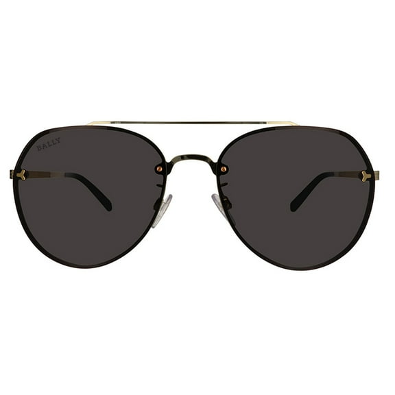 Bally BY0106/H-32A Unisex Gold-Tone Metal Sunglasses Gray Lens