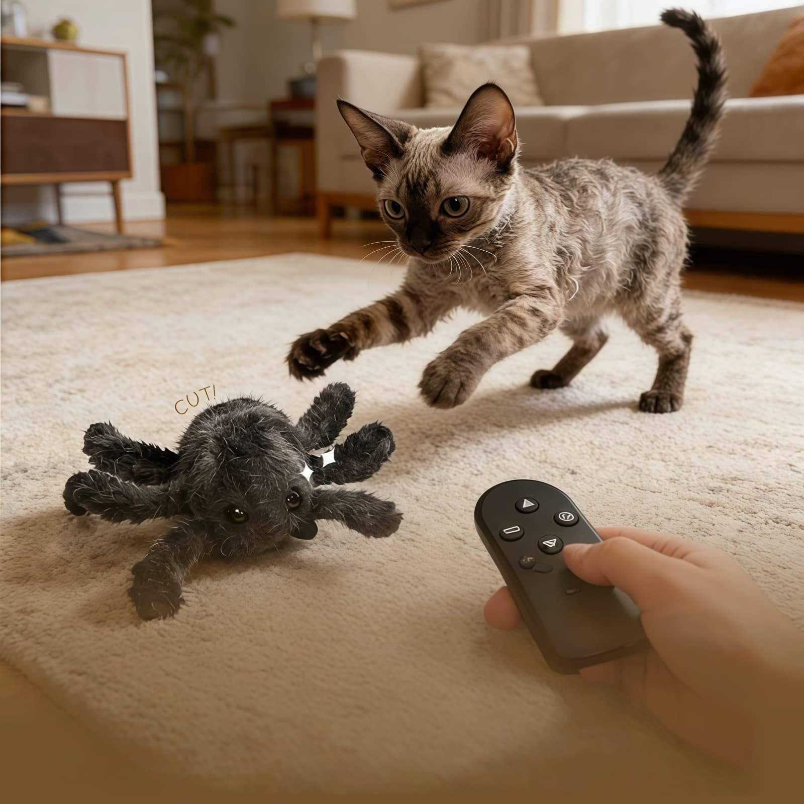Remote Control Spider Cat Toy – picture 5
