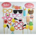 thumbnail image 5 of Tropical Summer Party Photo Booth Props Set - 21pcs Hawaiian Beach Party Decoration with Flamingo Theme, 5 of 5
