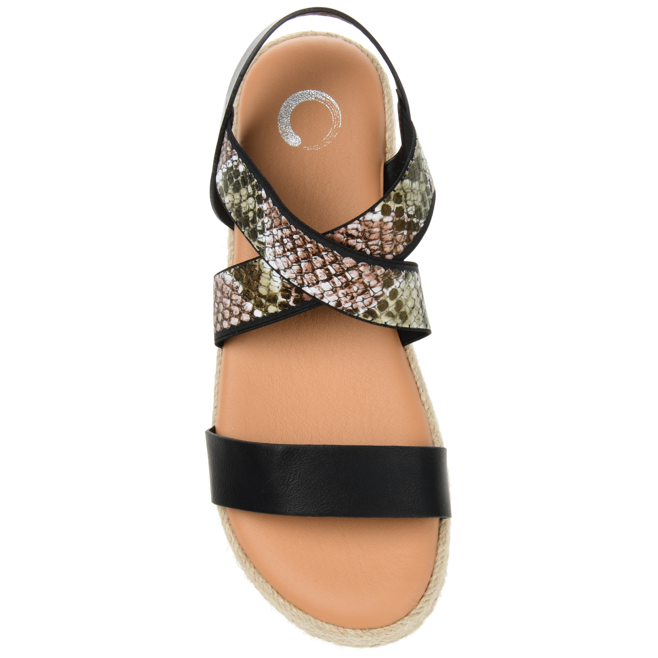 Journee Womens Caroline Strappy Espadrille Sandals