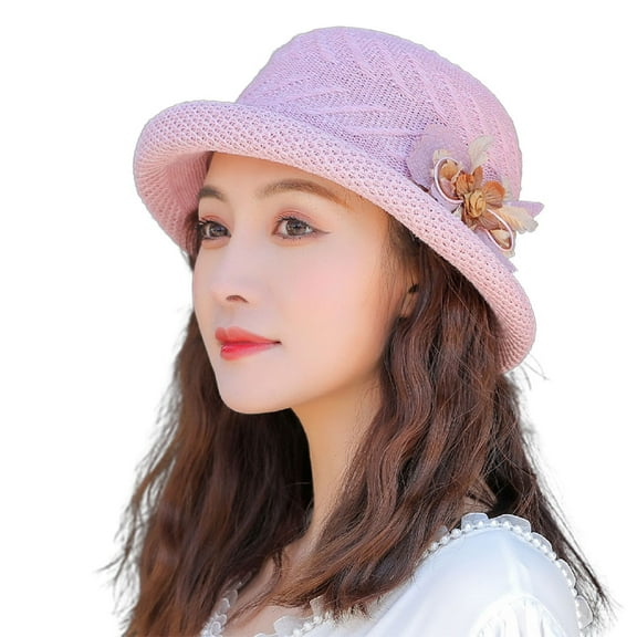 56-58cm hat circumference female summer hat flower fisherman hat sunscreen basin hat