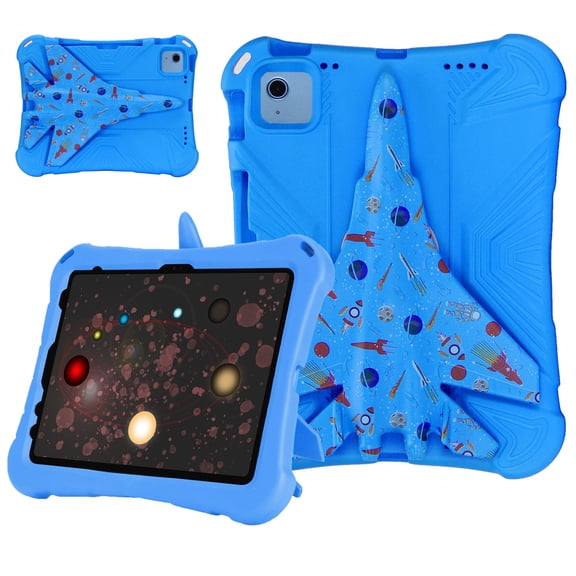 Aminegg Kids Shockproof Lightweight Stand Case for iPad 10th Gen 2022, 10.9 Inch iPad Cover with Pencil Holder Kickstand Boys,Blue