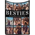 thumbnail image 3 of Custom Blanket with Picture Text Customized Blankets with 20 Photos Personalized Blanket Using My Own Pictures, Memorial Gifts for Birthday Christmas Valentine's Day Dad Mom Daughter Friends, 3 of 6