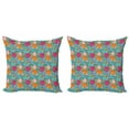 thumbnail image 1 of Ambesonne Floral Throw Pillow Cover 2 Pack, Dandelion Vibrant Spring, 16", Multicolor, 1 of 2
