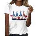 thumbnail image 2 of QUNYINEY Tee Shirts Womens Short Sleeve Casual Independence Day Crew Neck Tops Loose Pullover Shirts, 2 of 5