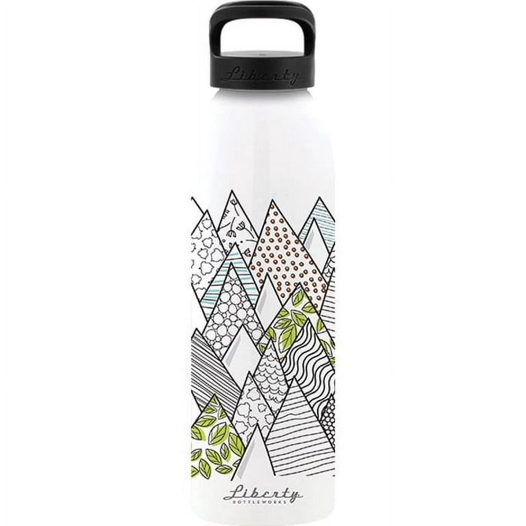 Liberty 24 oz. Moo Panther Black Reusable Single Wall Aluminum Water Bottle  with Threaded Lid 240061392STBLK - The Home Depot