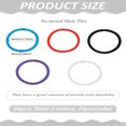thumbnail image 2 of 50pcs 5 colors Girl's Hair Accessories Nylon Thread Elastic Fiber Hair Ties Ponytail Holder Mixed color 44mm 10pcs/color, 2 of 3