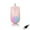 Color:Pink model:usb, variant on Rechargeable Gaming Mouse With 7 Color Dynamic Lighting 1600DPI Precise Tracking HoneycombUSB/Type C Double Charging