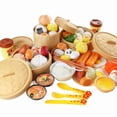 thumbnail image 2 of Juguetes de comida para desayuno para niños, masa frita realista, bollos al vapor, patatas fritas, fideos, juguetes infantiles, 2 of 4