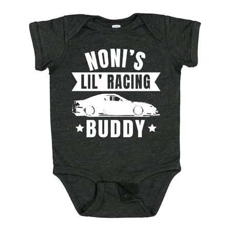 

Inktastic Nonis Lil Racing Buddy Gift Baby Boy or Baby Girl Bodysuit